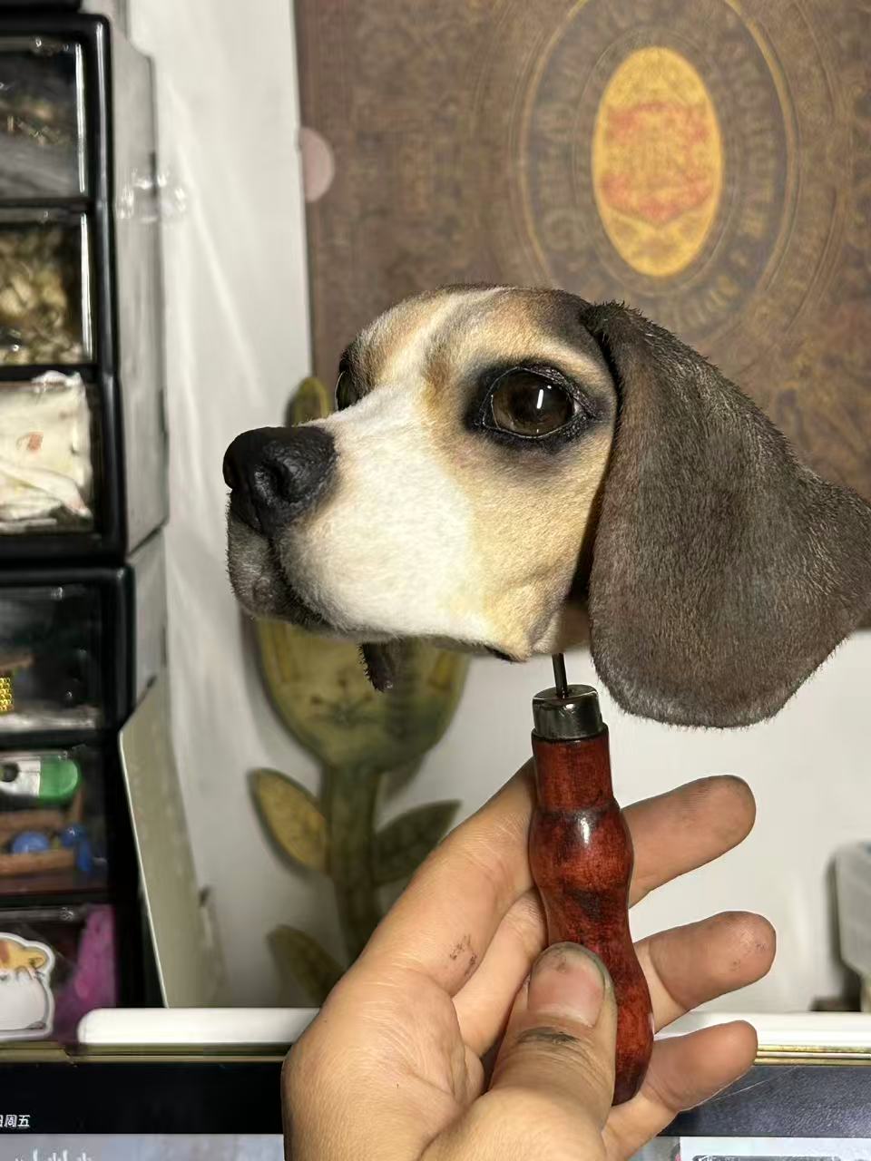 How Is a Custom Pet Doll Made? A Real Beagle From Photo to Handmade Character reference image